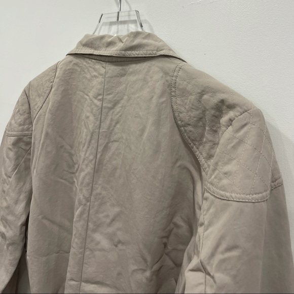 Ellen Tracy Safari Utility Belted Zip Front Jacket Lightweight Zip Pocket Large - Picture 4 of 10